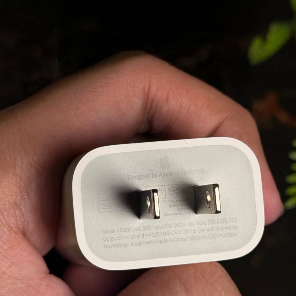 Apple 20W USB-C Power 2-PIN Adapter – Original Fast Charger | USB-C Power Adapter