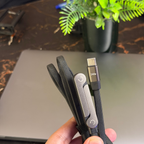 Standy 240W USB-C to USB-C Fast Charging Cable – Built-In Phone Stand, Premium Braided, 100% Original